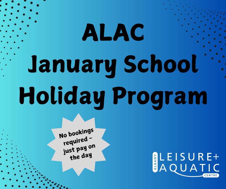 January Holiday Program at Albany Leisure & Aquatic Centre